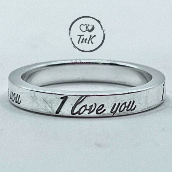 Tiffany & Co. Retired Notes "I Love You" Ring - Sterling Silver - 4.75 - Picture 12 of 15